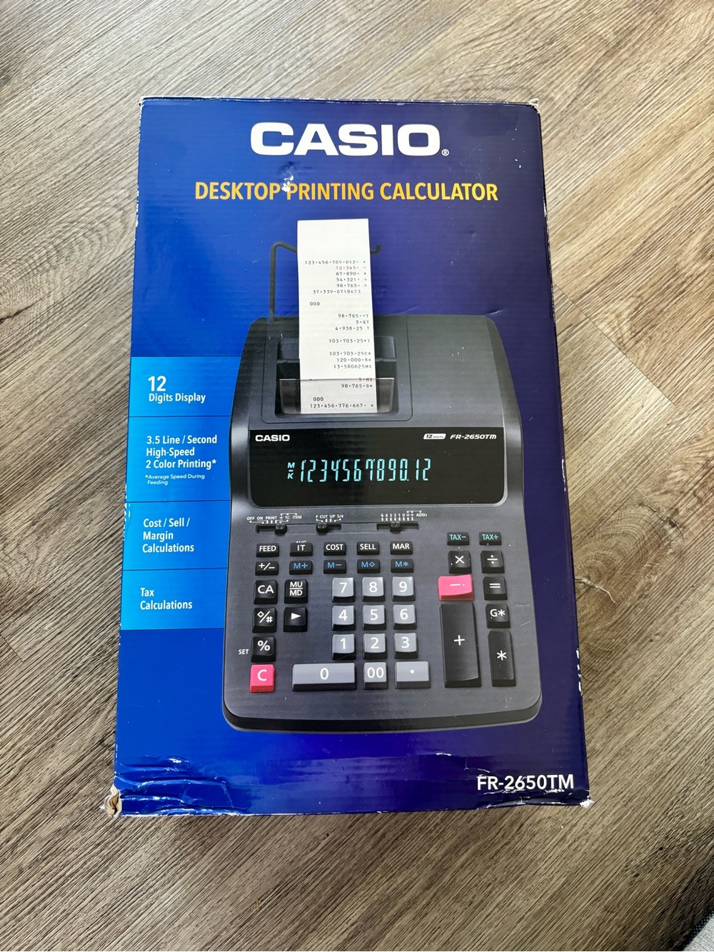 casio fr-2650tm desktop printing calculator